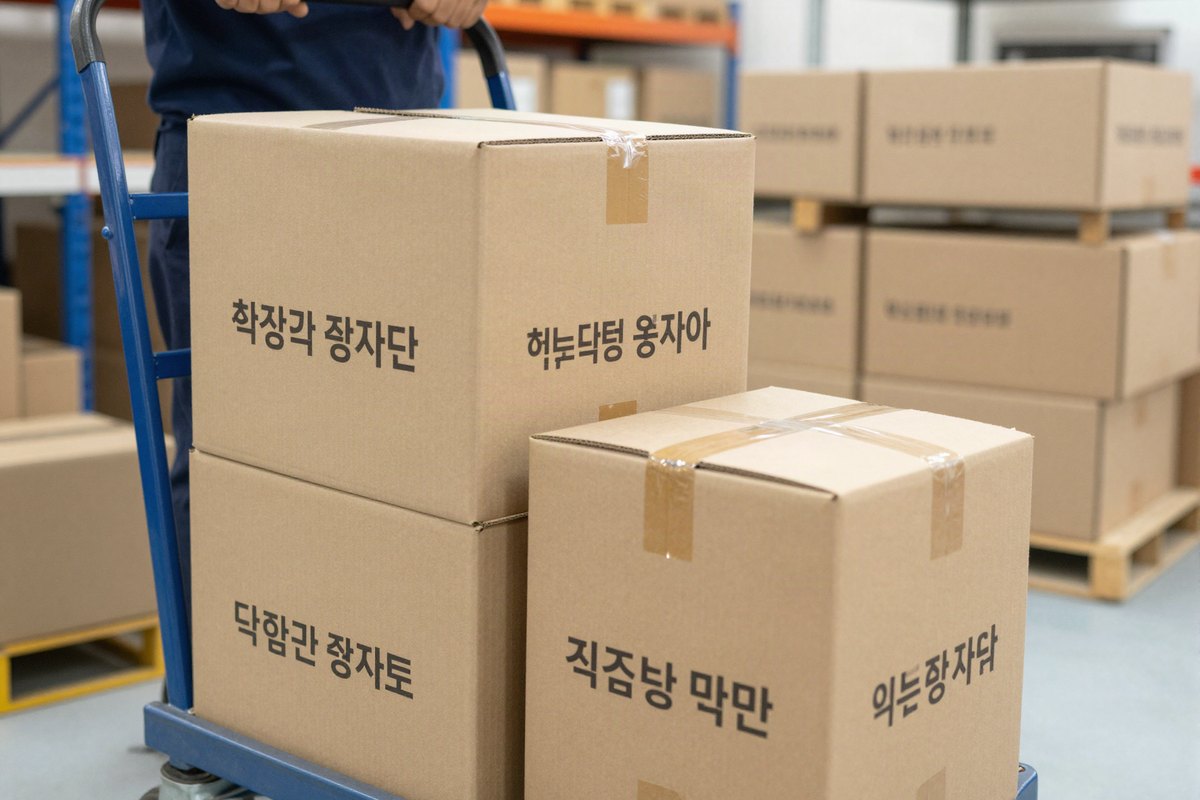 식자재 입고 작업
